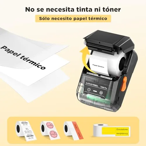 SUPVAN ▫️ T50M Pro – Etiquetadora Bluetooth compatível com mais de 80 etiquetas grandes 6