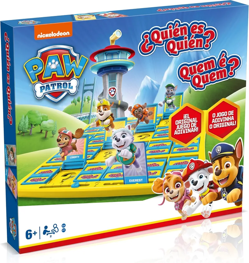 Winning Moves ▫️ Guess Who Canine Patrol Board Game Who's Who - Junte-se à Patrulha Canina neste divertido jogo para crianças a partir dos 6 anos. para 2 jogadores.