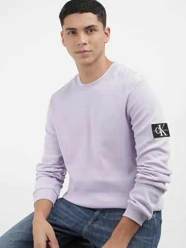 Calvin Klein ▫️ Jeans Camiseta de manga comprida para homem Badge Waffle LS tee Basic 2
