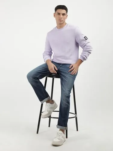 Calvin Klein ▫️ Jeans Camiseta de manga comprida para homem Badge Waffle LS tee Basic 6