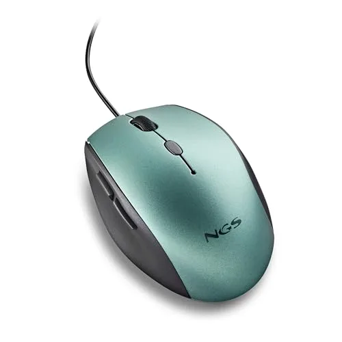 NGS ▫️ Moth Ice - Rato ótico com cabo USB e adaptador USB-C incluído 2