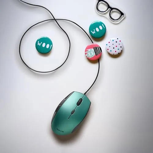 NGS ▫️ Moth Ice - Rato ótico com cabo USB e adaptador USB-C incluído 6