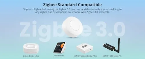 SONOFF ▫️ Interruptor sem fios Zigbee SNZB-01P, requer o hub ZigBee, botão de controlo multifuncional de três posições para dispositivos domésticos inteligentes, compatível com Alexa, SmartThings e IFTTT 5