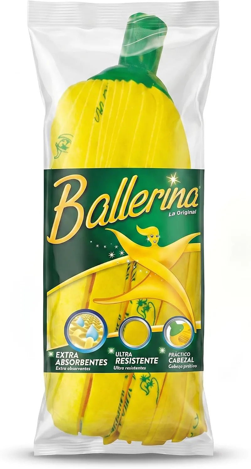 Ballerina ▫️ Fregona Amarela Original | Desde 1986 | Rosca universal