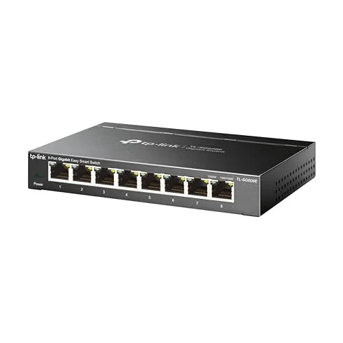 TP-Link ▫️ TL-SG608E - Switch Ethernet Gigabit, 8 portas, gerenciável, em metal 2