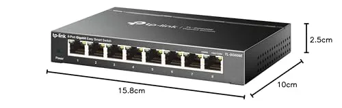 TP-Link ▫️ TL-SG608E - Switch Ethernet Gigabit, 8 portas, gerenciável, em metal 6