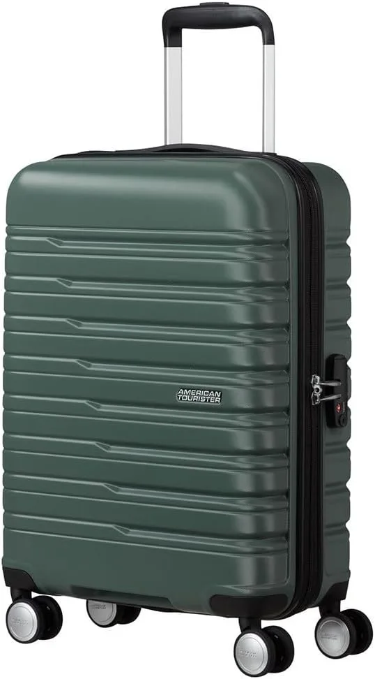 American Tourister ▫️ Flashline - Spinner S, Mala de mão, 55 cm, 34 L, Verde (Floresta Escura)