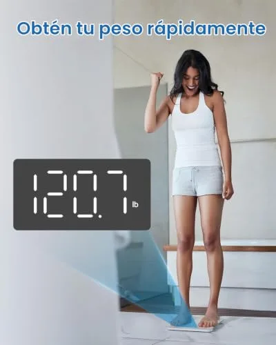RENPHO ▫️ Balança de casa alta precisão, ecrã LED, tecnologia Step-On 3
