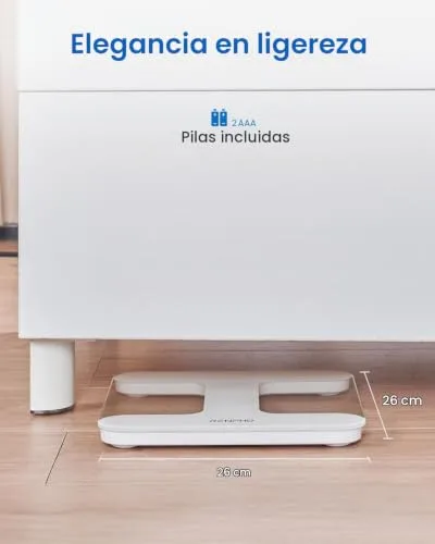 RENPHO ▫️ Balança de casa alta precisão, ecrã LED, tecnologia Step-On 7