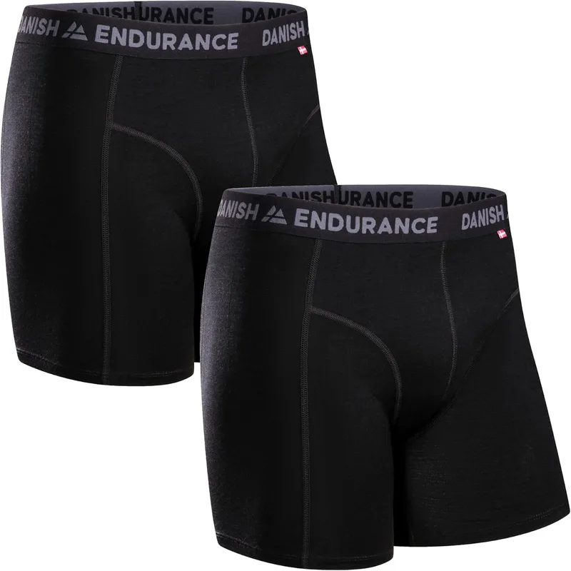DANISH ENDURANCE ▫️ Boxers de lã merino para homem, respiráveis, em embalagens de 1 e 2 peças