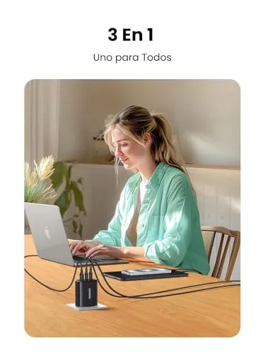 UGREEN ▫️ Zapix 65 W Carregador USB-C Adaptador de Corrente Tipo C (Preto) 3