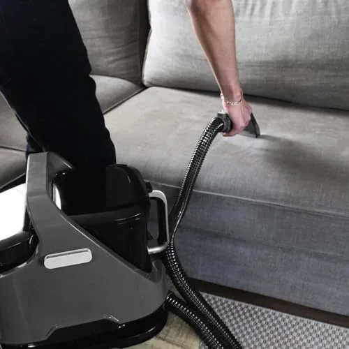 Avilia ▫️ Aspirador para tapetes – Lava alcatifas – Lava o interior do carro Cabo de 3 metros, reservatórios de 1,4 L e 1,2 L Tecnologia avançada para uma limpeza impecável. Cinza escuro e preto 4