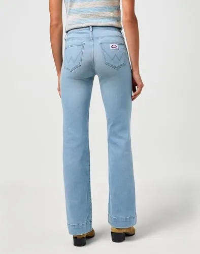 Wrangler ▫️ Calças de ganga Flare para mulher 2