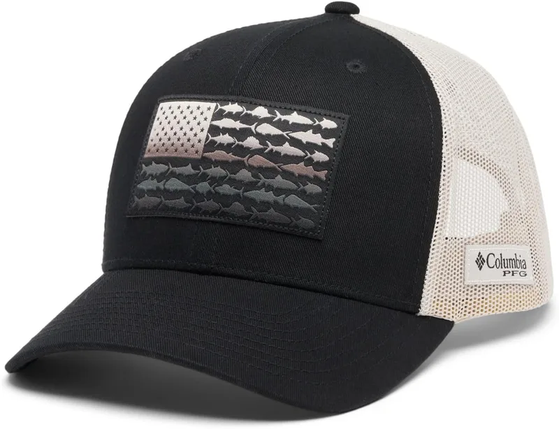 Columbia ▫️ PFG Fish Flag Mesh Snap Back, Boné unissexo