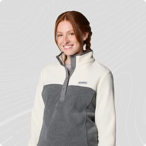 Columbia ▫️ Benton Springs 1/2 Snap Pull Over II, Camisola com forro polar para mulher 2