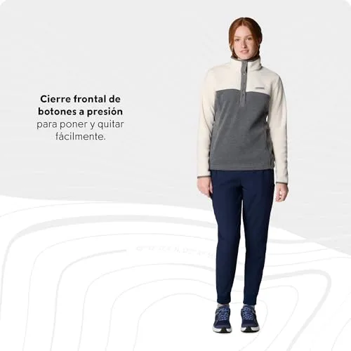 Columbia ▫️ Benton Springs 1/2 Snap Pull Over II, Camisola com forro polar para mulher 5