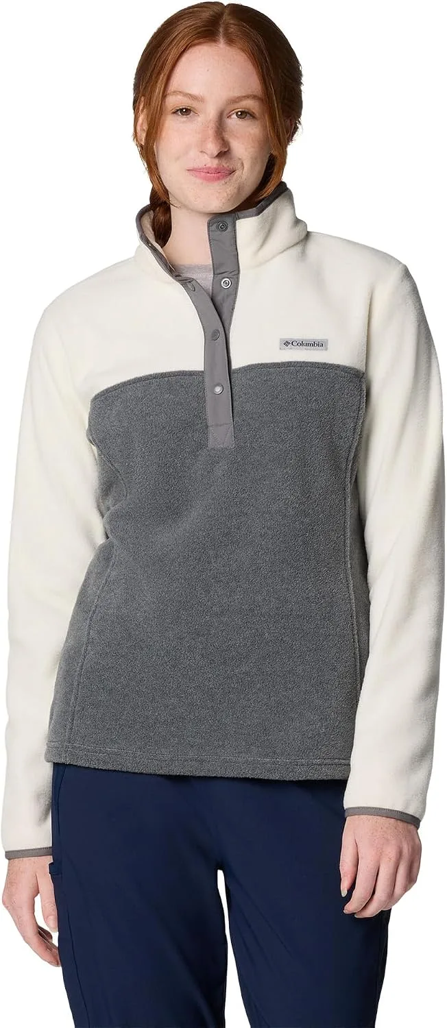 Columbia ▫️ Benton Springs 1/2 Snap Pull Over II, Camisola com forro polar para mulher