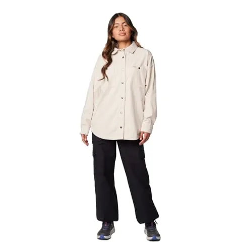 Columbia ▫️ Casaco tipo camisa em veludo cotelê modelo Blue Point Creek, de manga comprida, para mulher (conjunto de 1) 3