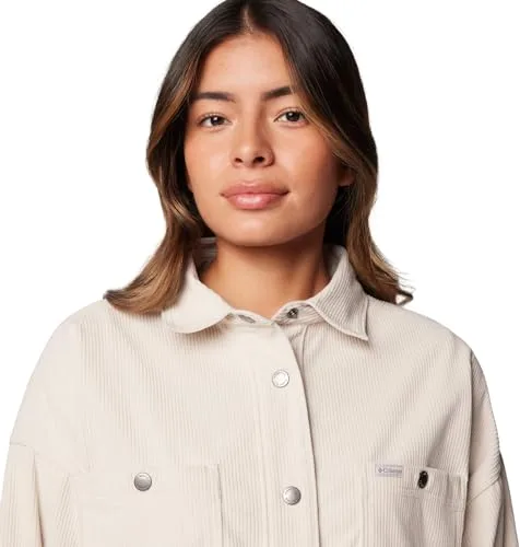 Columbia ▫️ Casaco tipo camisa em veludo cotelê modelo Blue Point Creek, de manga comprida, para mulher (conjunto de 1) 5