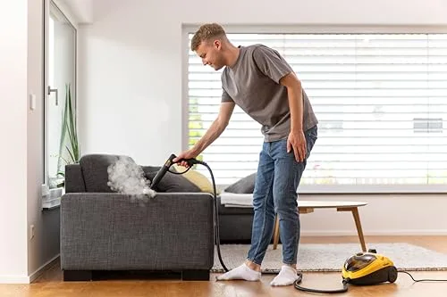 Wagner ▫️ Power Steamer 915 E, limpador a vapor multifunções com 18 acessórios, pressão de 3,5 bar, autonomia de vapor de aprox. 40 min., capacidade do depósito de 1,2 l, mangueira com 2,4 m de comprimento, 1500 W 2