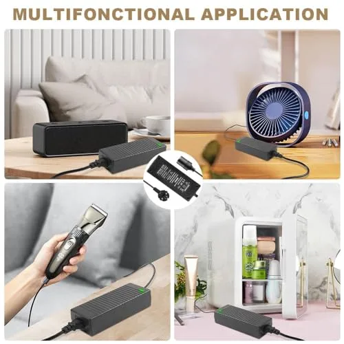 Adiwo ▫️ Adaptador de Corrente para Automóvel, Transformador 12 V 5 A, Conversor de Corrente 60 W, Adaptador de Corrente para Regulador de Tensão de 240 V a 12 V, Adaptador de Isqueiro de Automóvel para Tomada 6