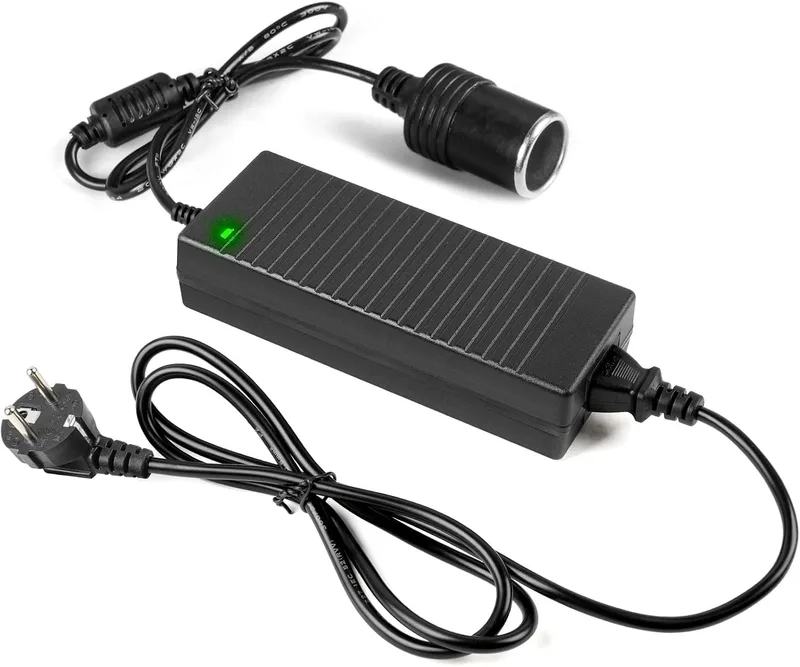 Adiwo ▫️ Adaptador de Corrente para Automóvel, Transformador 12 V 5 A, Conversor de Corrente 60 W, Adaptador de Corrente para Regulador de Tensão de 240 V a 12 V, Adaptador de Isqueiro de Automóvel para Tomada
