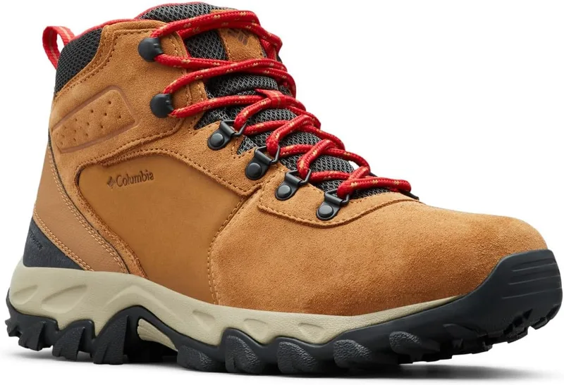 Columbia ▫️ Newton Newton Ridge Plus 2 Suede WP, Botas de caminhada para homem, Vermelho (Alce/Mountain Red 2024), 40 EU