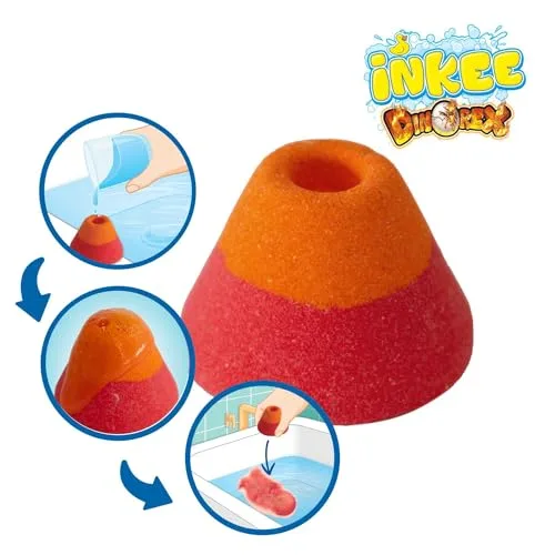 INKEE ▫️ Caixa de Presente com Bombas de Banho para Crianças Dinorex, 7 Acessórios 4