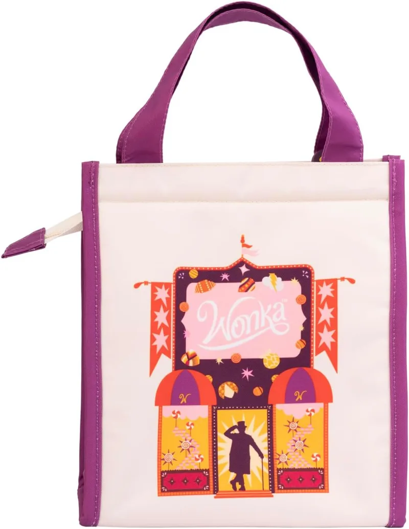 Grupo Erik ▫️ Erik Group Wonka Food Bag - Saco de almoço isotérmico com isolamento frio/calor | Pequena geleira para o almoço, lanches das crianças, etc...