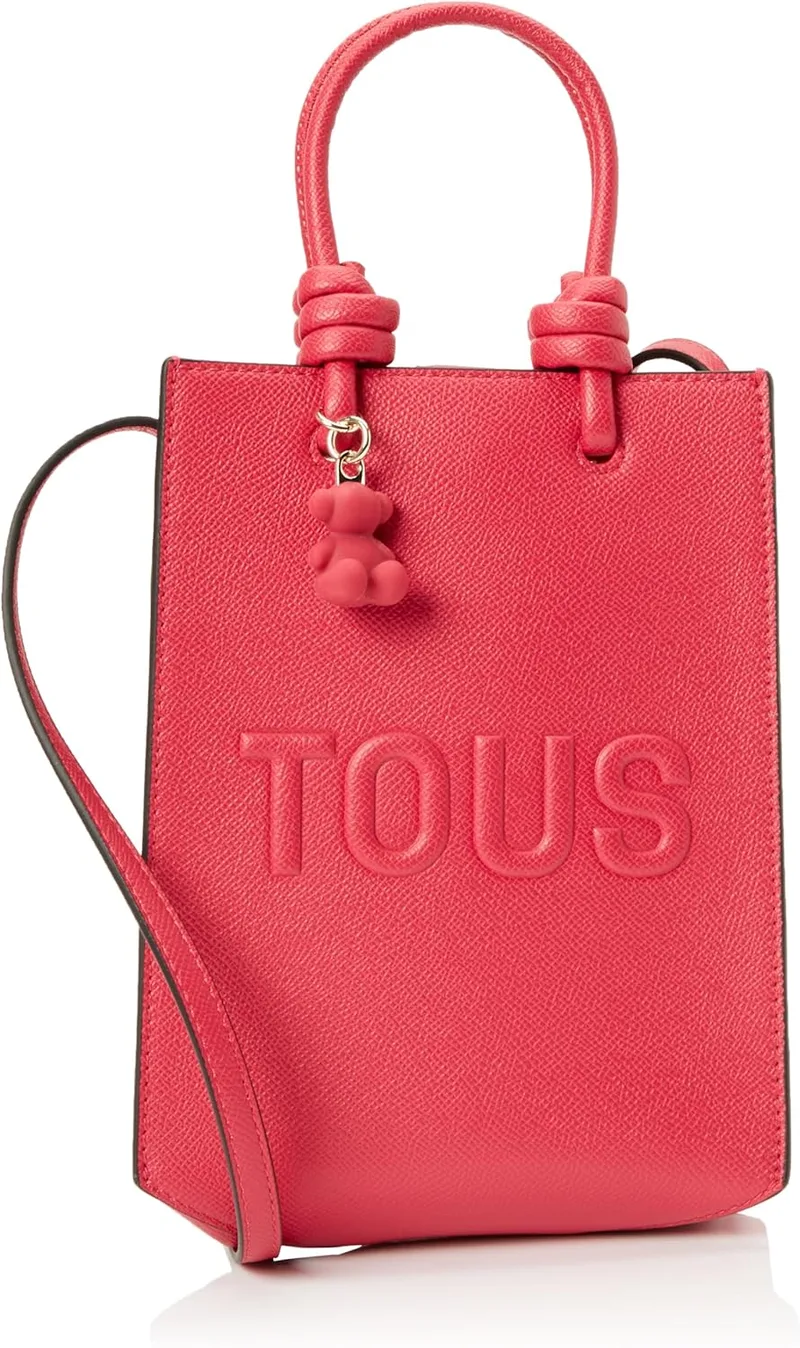 TOUS ▫️ Bolsa Mini Pop fúcsia, para mulher, medidas 20,5 x 16 x 6 cm, nova coleção Rue