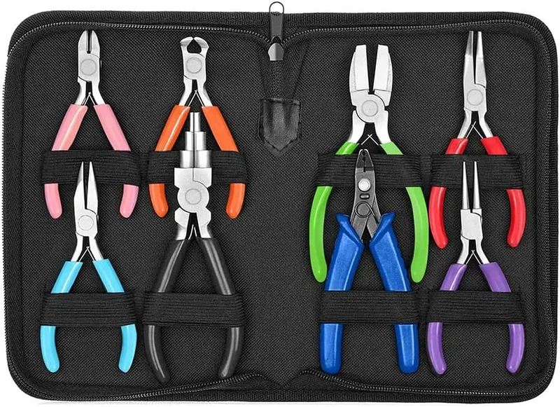 HUTSRAI ▫️ Alicates, conjunto de 8 peças, Ferramentas de alicate para a fabricação de, Ferramentas de alicate para a fabricação de, para a reparação de, Embalagem de,
