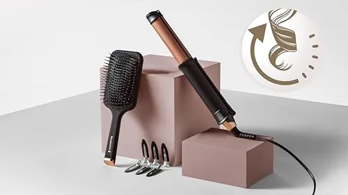 Remington ▫️ Alisador e modelador de cabelo Profissional ONE, 2 em 1, cerâmica avançada e turmalina antiestática, placa de alisamento de 110 mm, cilindro de modelagem de 32 mm, controlo digital, até 230 ºC - S6078 4