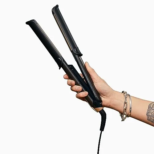 Remington ▫️ Alisador e modelador de cabelo Profissional ONE, 2 em 1, cerâmica avançada e turmalina antiestática, placa de alisamento de 110 mm, cilindro de modelagem de 32 mm, controlo digital, até 230 ºC - S6078 5