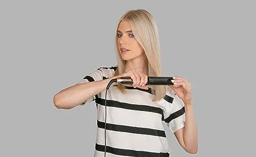 Remington ▫️ Alisador e modelador de cabelo Profissional ONE, 2 em 1, cerâmica avançada e turmalina antiestática, placa de alisamento de 110 mm, cilindro de modelagem de 32 mm, controlo digital, até 230 ºC - S6078 6