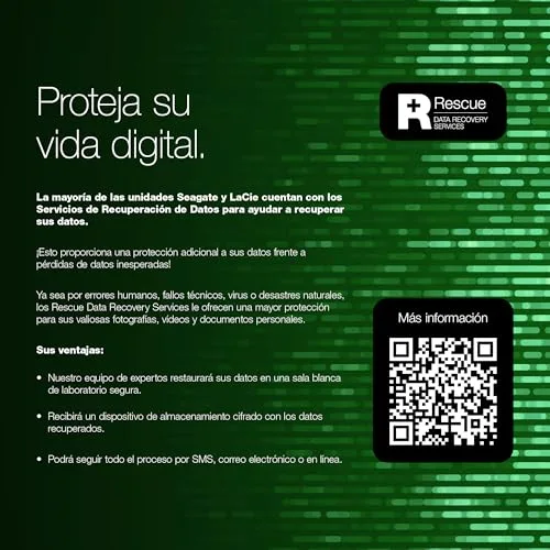 Seagate ▫️ Expansion Desktop 24 TB, Unidade de disco rígido externa HDD, 3,5 polegadas, USB 3.0, PC e portátil, Serviços de recuperação (STKP24000400) 3