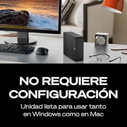 Seagate ▫️ Expansion Desktop 24 TB, Unidade de disco rígido externa HDD, 3,5 polegadas, USB 3.0, PC e portátil, Serviços de recuperação (STKP24000400) 6