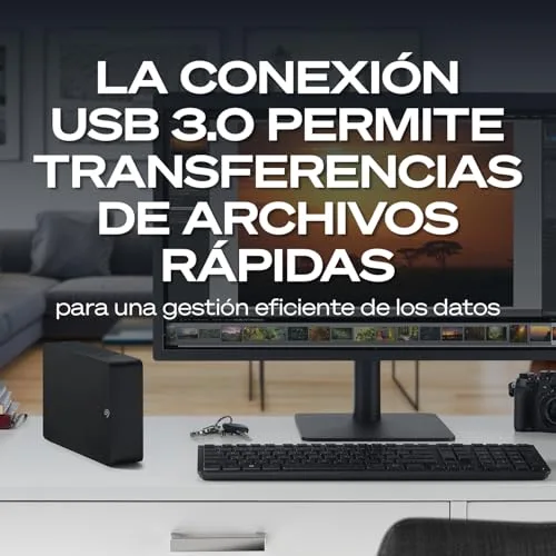 Seagate ▫️ Expansion Desktop 24 TB, Unidade de disco rígido externa HDD, 3,5 polegadas, USB 3.0, PC e portátil, Serviços de recuperação (STKP24000400) 7