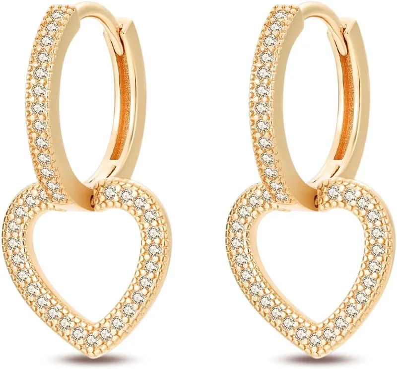 CYCUFF ▫️ Brincos de argola em prata de lei 925 coloridos com zircônias cúbicas para mulher, conjunto de brincos, presentes para ela
