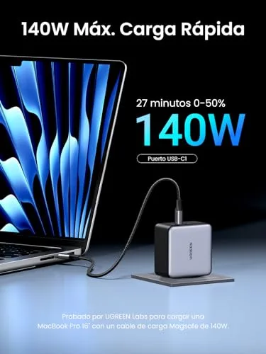 UGREEN ▫️ Nexode 160 W Carregador USB-C de Carregamento Rápido GaNInfinity Adaptador 2