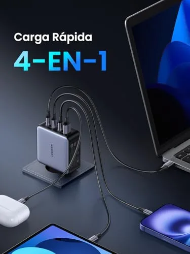 UGREEN ▫️ Nexode 160 W Carregador USB-C de Carregamento Rápido GaNInfinity Adaptador 3