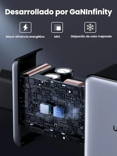 UGREEN ▫️ Nexode 160 W Carregador USB-C de Carregamento Rápido GaNInfinity Adaptador 5