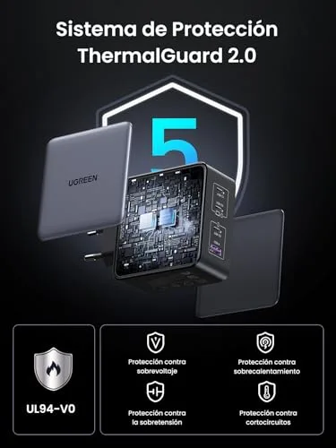 UGREEN ▫️ Nexode 160 W Carregador USB-C de Carregamento Rápido GaNInfinity Adaptador 7