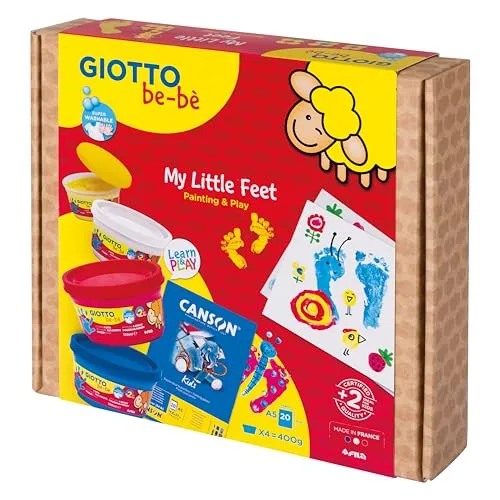 Giotto be-bè ▫️ Conjunto Criativo de Pintura, My Little Feet, 5 peças 5