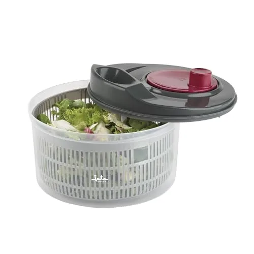 Jata ▫️ HOGAR HACC4554 - Centrifugadora de salada de 3 L, escorredor manual de vegetais com manivela, secador de alface, sem BPA, fácil de limpar 2
