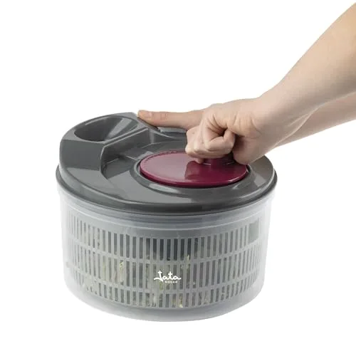 Jata ▫️ HOGAR HACC4554 - Centrifugadora de salada de 3 L, escorredor manual de vegetais com manivela, secador de alface, sem BPA, fácil de limpar 4