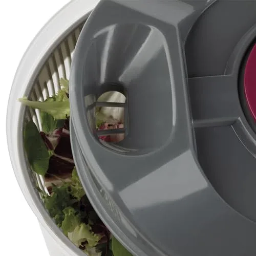 Jata ▫️ HOGAR HACC4554 - Centrifugadora de salada de 3 L, escorredor manual de vegetais com manivela, secador de alface, sem BPA, fácil de limpar 6