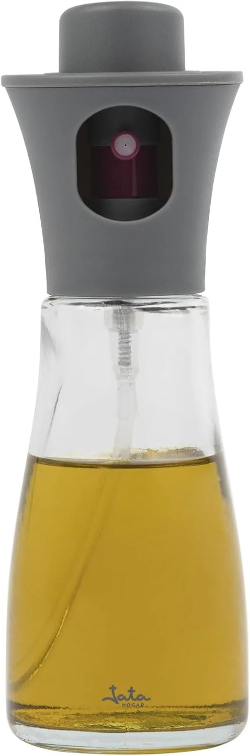 Jata ▫️ HOGAR HACC4545 - Pulverizador de óleo para cozinha de 150 ml, spray de óleo reutilizável para vidro, dosagem uniforme, pulverizador para fritadeira sem óleo, saladas, churrasco, sem BPA