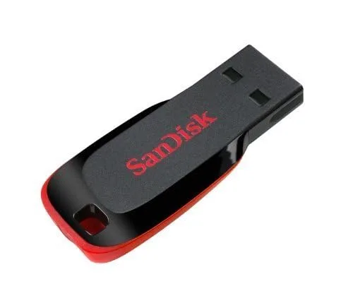 SanDisk ▫️ Pen USB Cruzer Blade de 64 GB, USB 2.0 - Preto (Embalagem de 2) 6