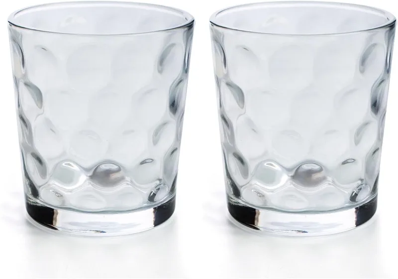 Quid ▫️ Kata - Conjunto de 6 copos lowball 26cl, laváveis na máquina de lavar louça, vidro (Conjunto de 2)