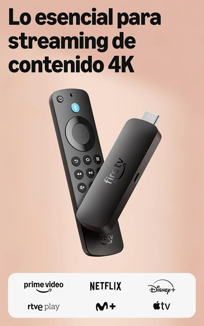 Amazon ▫️ Fire TV Stick 4K Select (última geração): comece a reproduzir conteúdos 4K em streaming, veja centenas de milhares de filmes e episódios de séries, encontre séries mais rapidamente com a Alexa+